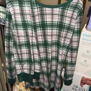 Little Sleepies Green Plaid Kids Pajama Set